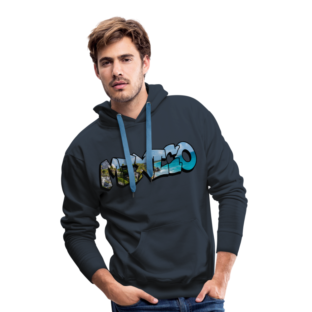 Hoodie Mexico Graffiti "Riviera" - Navy