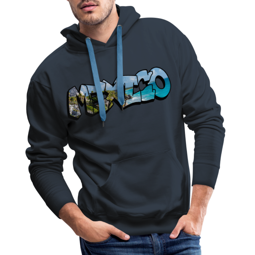 Hoodie Mexico Graffiti "Riviera" - Navy
