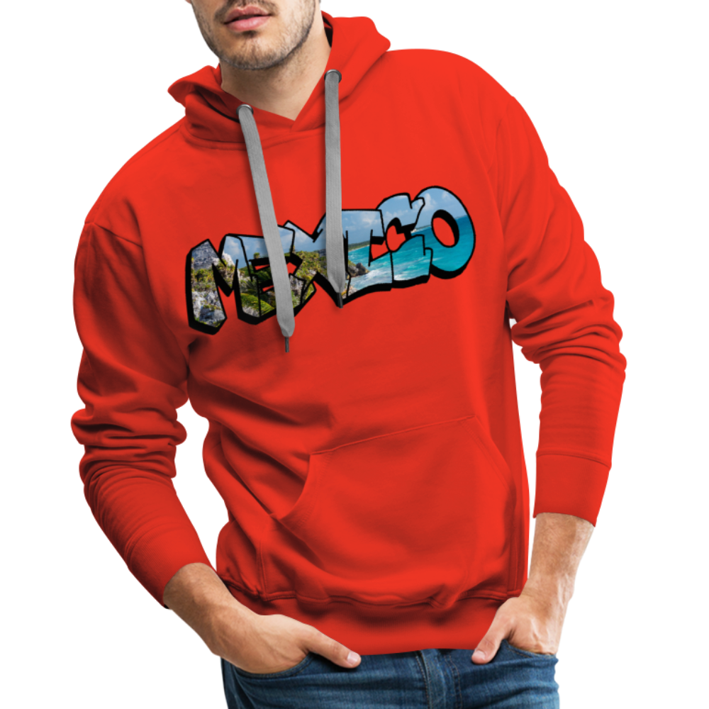 Hoodie Mexico Graffiti "Riviera" - Rot