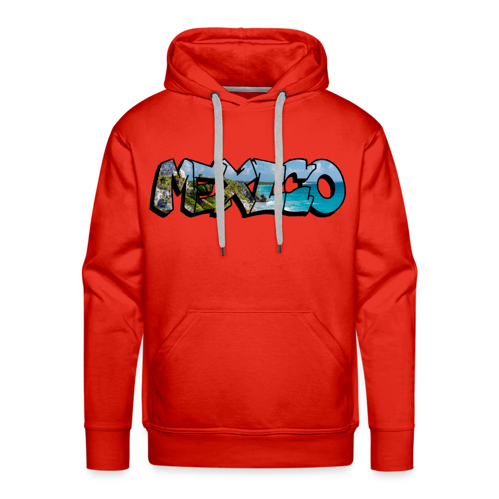 Hoodie Mexico Graffiti "Riviera" - Rot