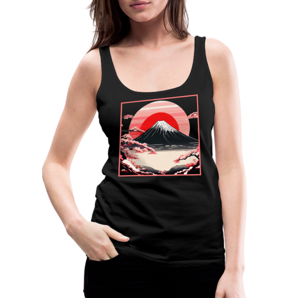 Tanktop Ladies Japan "Fuji" - Schwarz