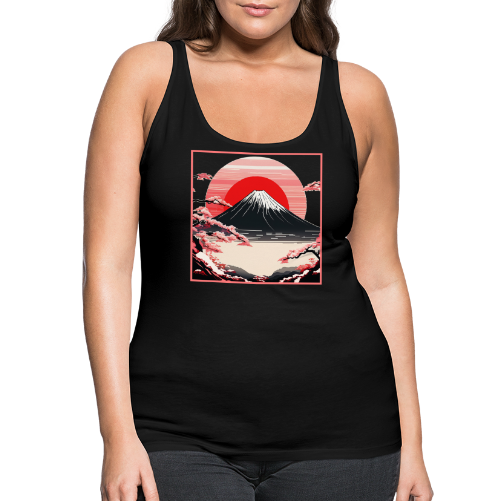 Tanktop Ladies Japan "Fuji" - Schwarz