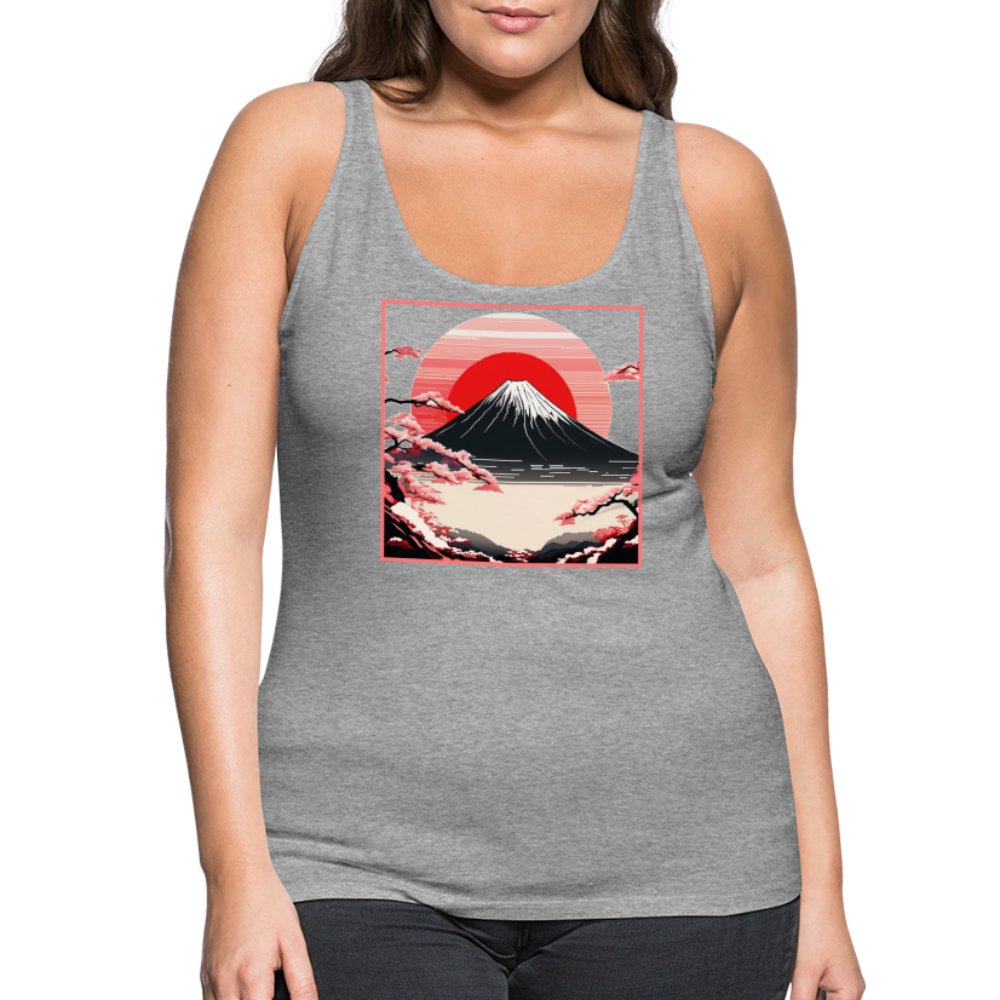 Tanktop Ladies Japan "Fuji" - Grau meliert