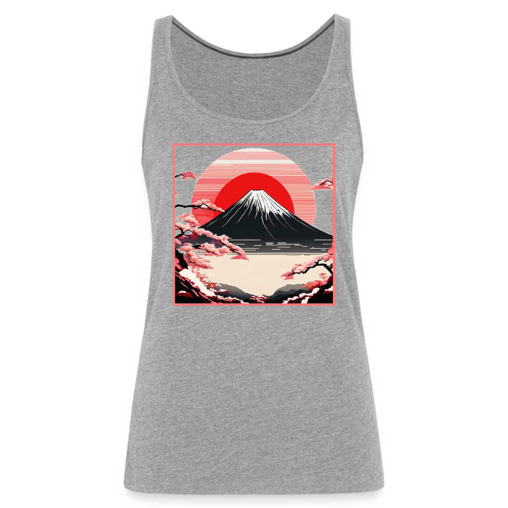 Tanktop Ladies Japan "Fuji" - Grau meliert