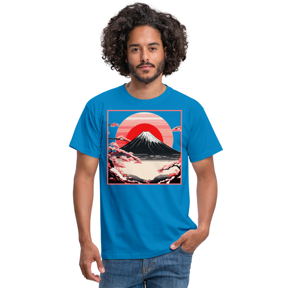 T-Shirt Japan "Fuji" - Royalblau