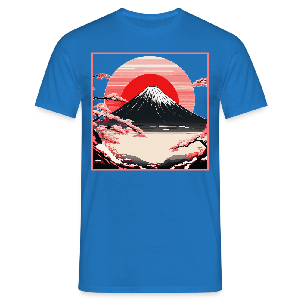 T-Shirt Japan "Fuji" - Royalblau