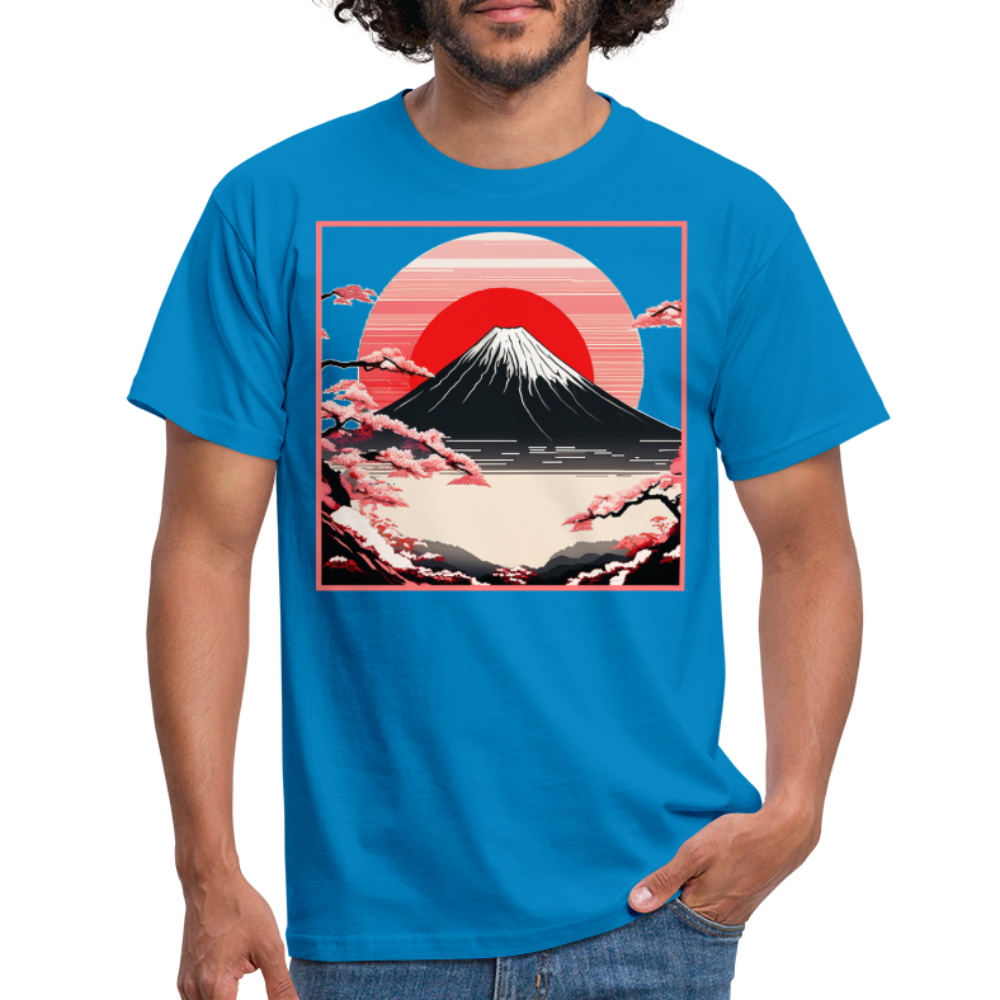 T-Shirt Japan "Fuji" - Royalblau