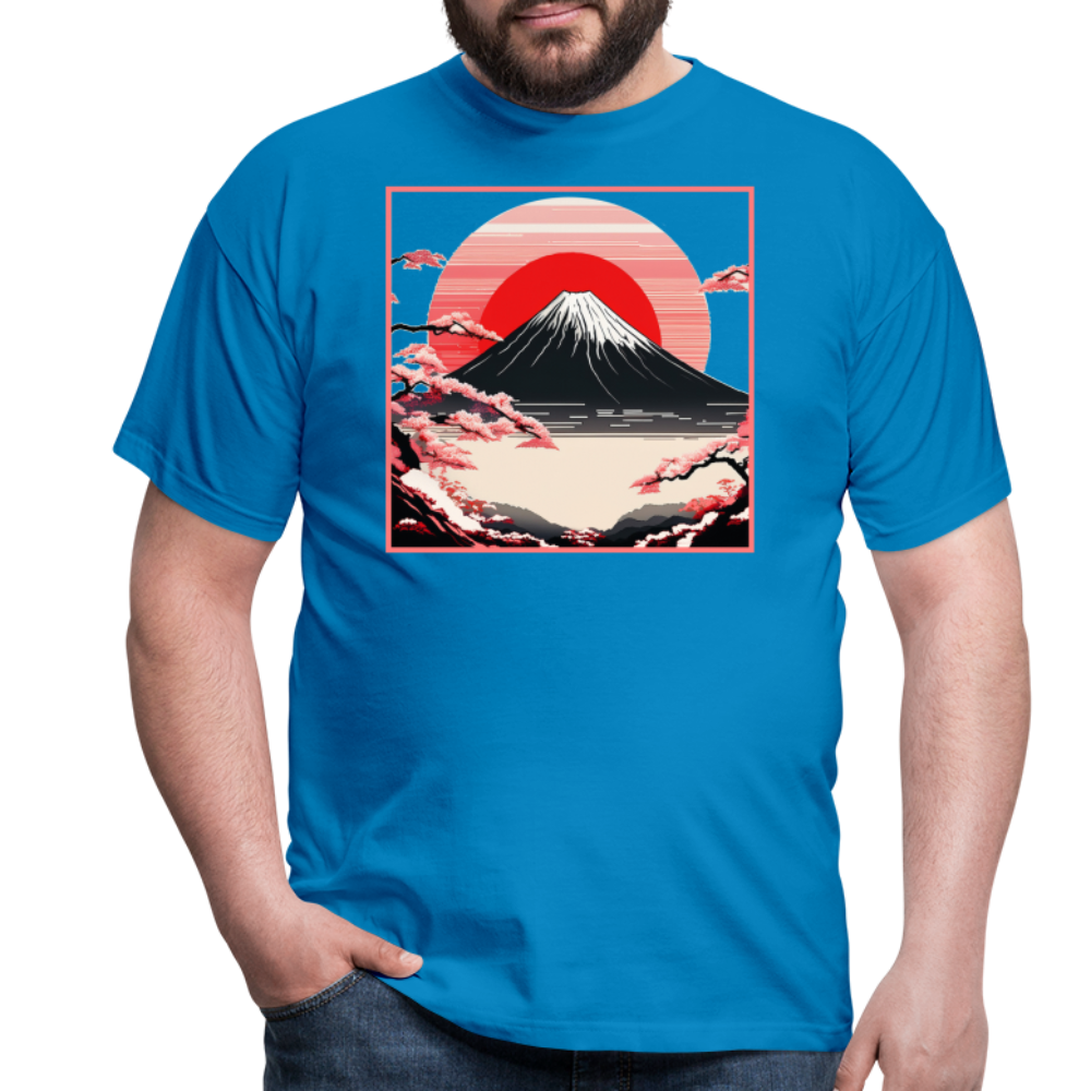 T-Shirt Japan "Fuji" - Royalblau