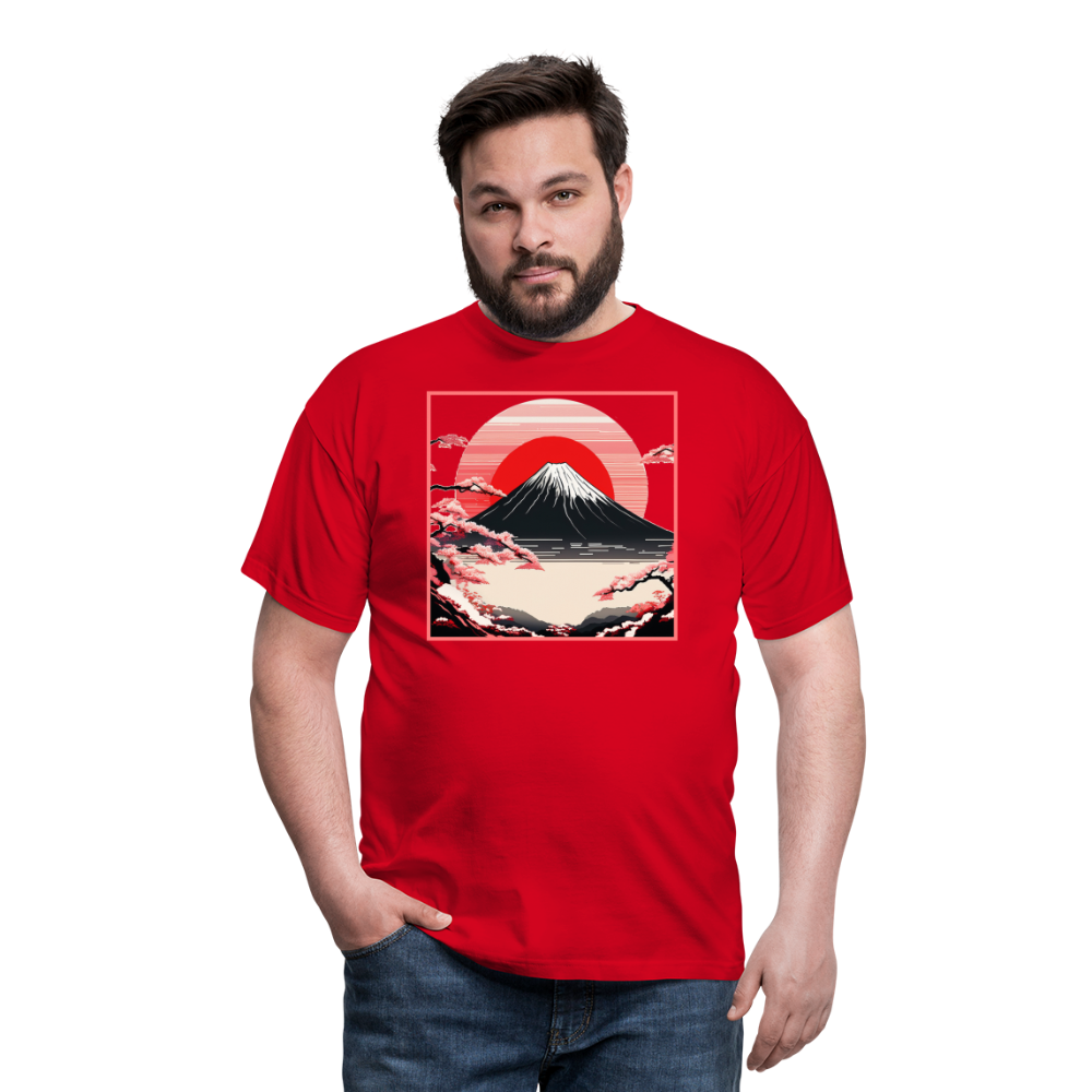 T-Shirt Japan "Fuji" - Rot