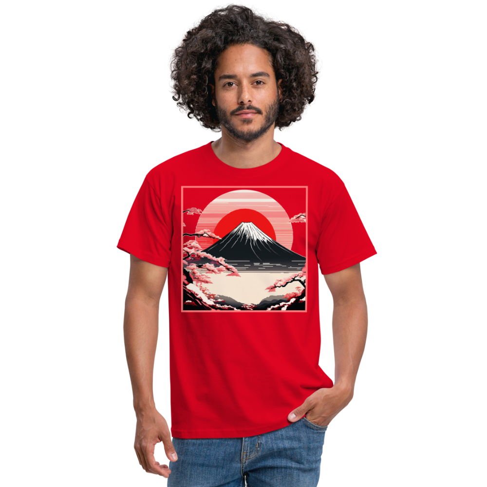 T-Shirt Japan "Fuji" - Rot