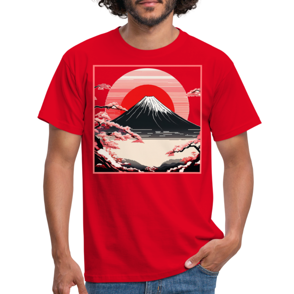 T-Shirt Japan "Fuji" - Rot
