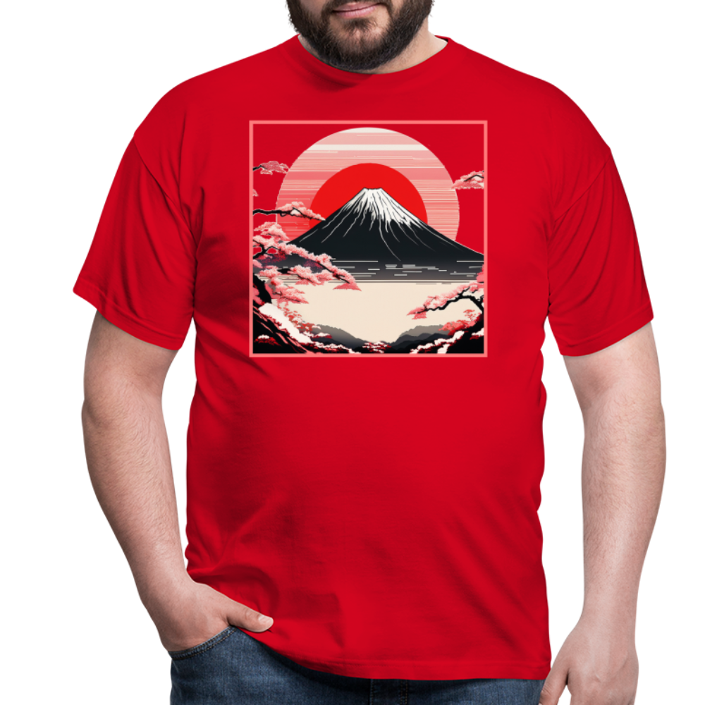 T-Shirt Japan "Fuji" - Rot