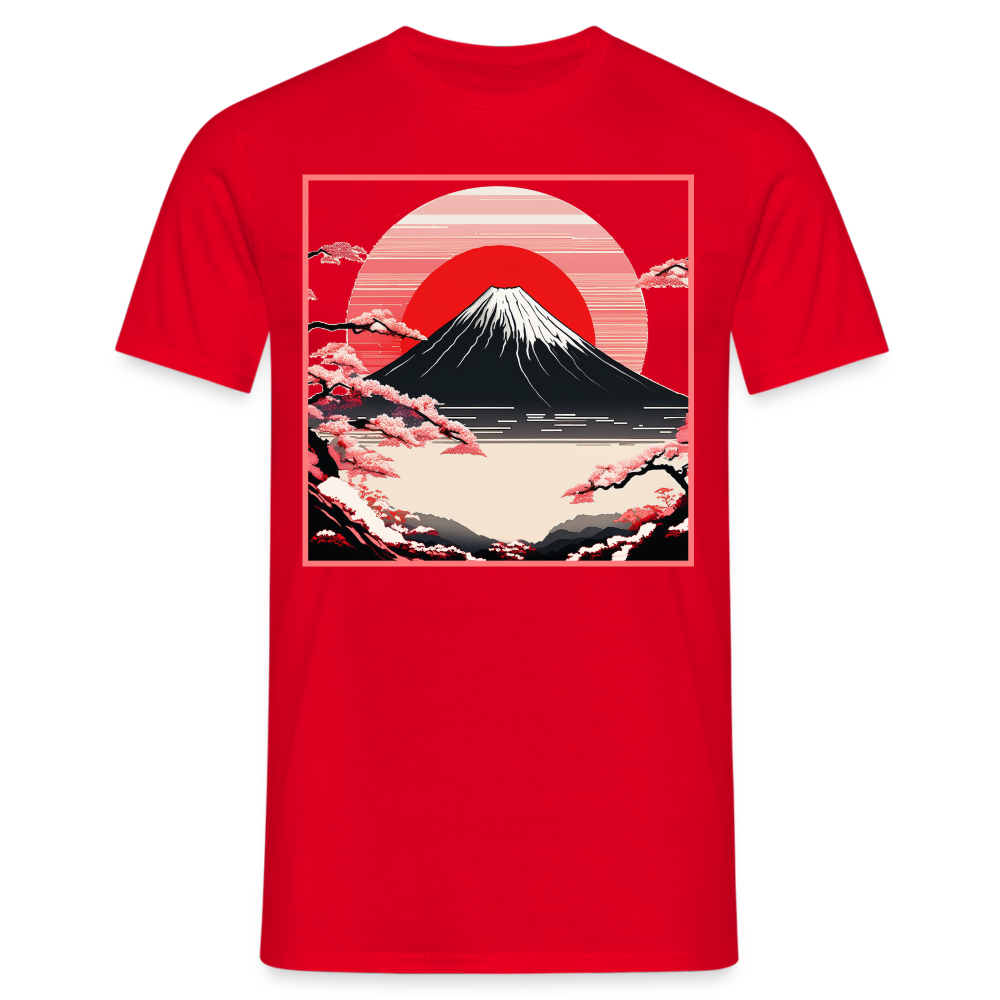 T-Shirt Japan "Fuji" - Rot