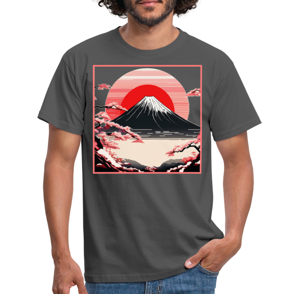 T-Shirt Japan "Fuji" - Anthrazit