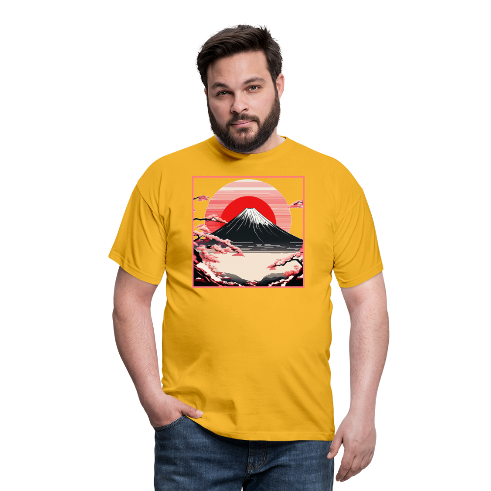 T-Shirt Japan "Fuji" - Gelb