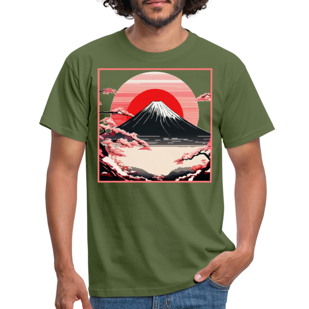 T-Shirt Japan "Fuji" - Militärgrün
