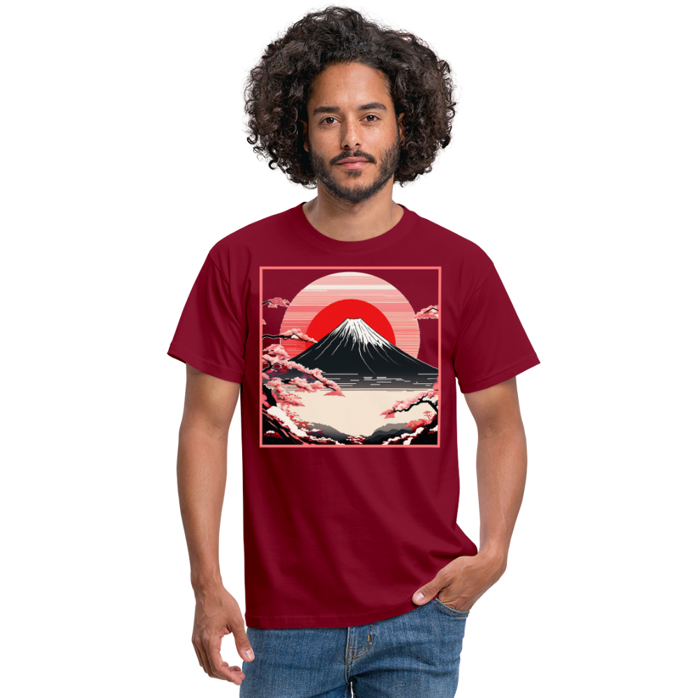 T-Shirt Japan "Fuji" - Ziegelrot