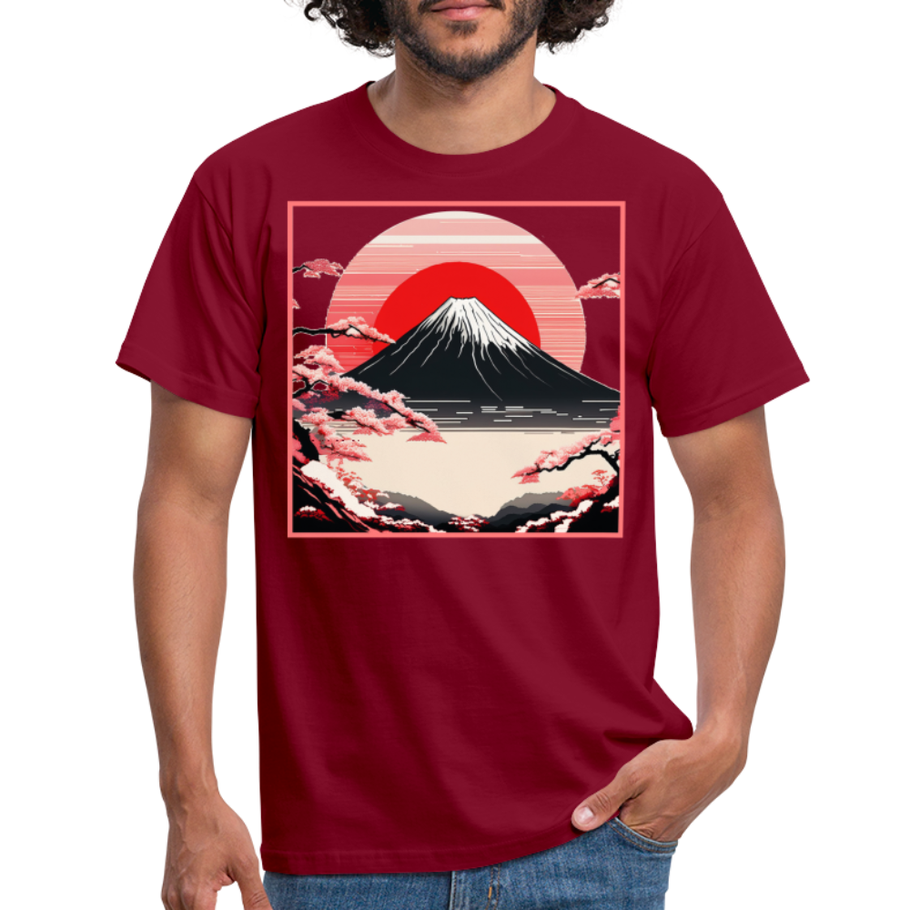 T-Shirt Japan "Fuji" - Ziegelrot