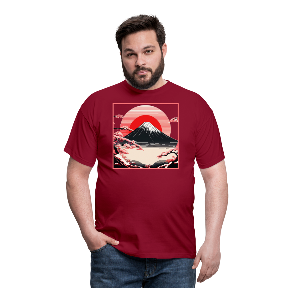 T-Shirt Japan "Fuji" - Ziegelrot