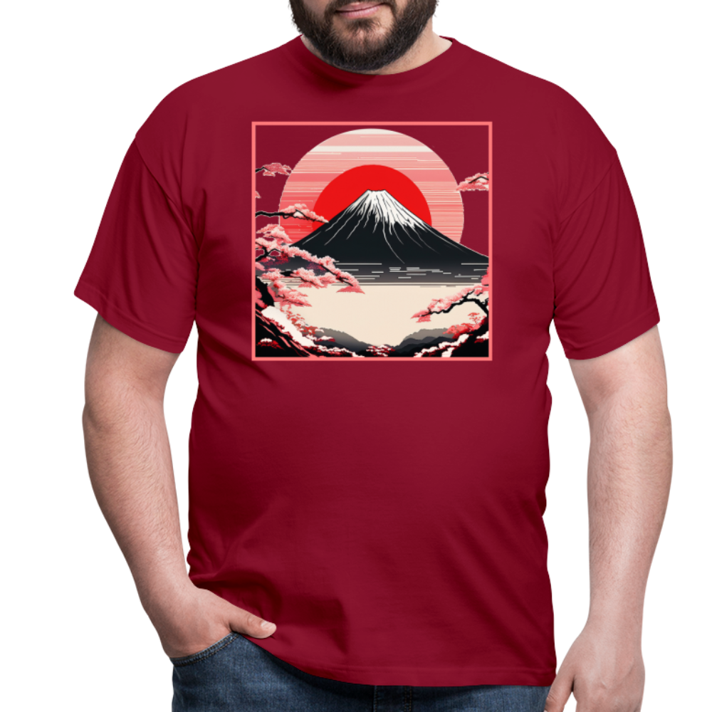 T-Shirt Japan "Fuji" - Ziegelrot