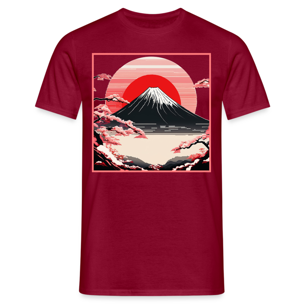 T-Shirt Japan "Fuji" - Ziegelrot