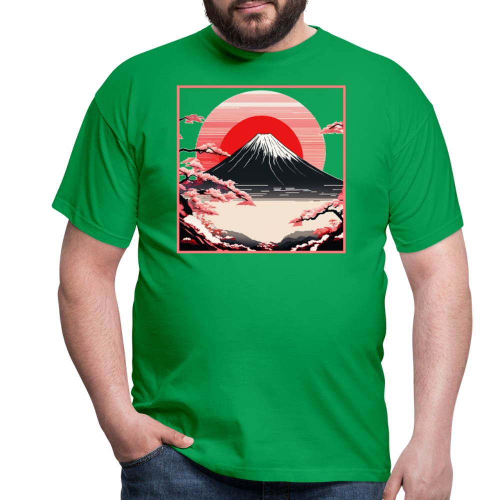 T-Shirt Japan "Fuji" - Kelly Green