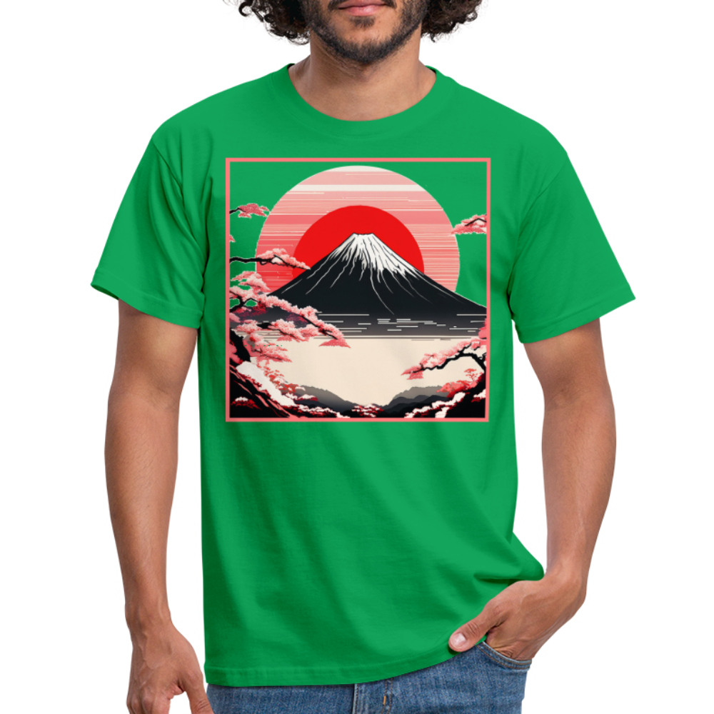 T-Shirt Japan "Fuji" - Kelly Green