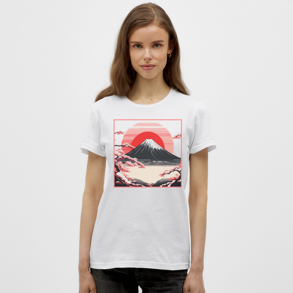T-Shirt Ladies Japan "Fuji" - Weiß