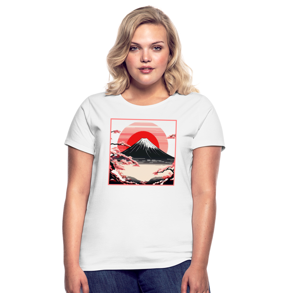 T-Shirt Ladies Japan "Fuji" - Weiß