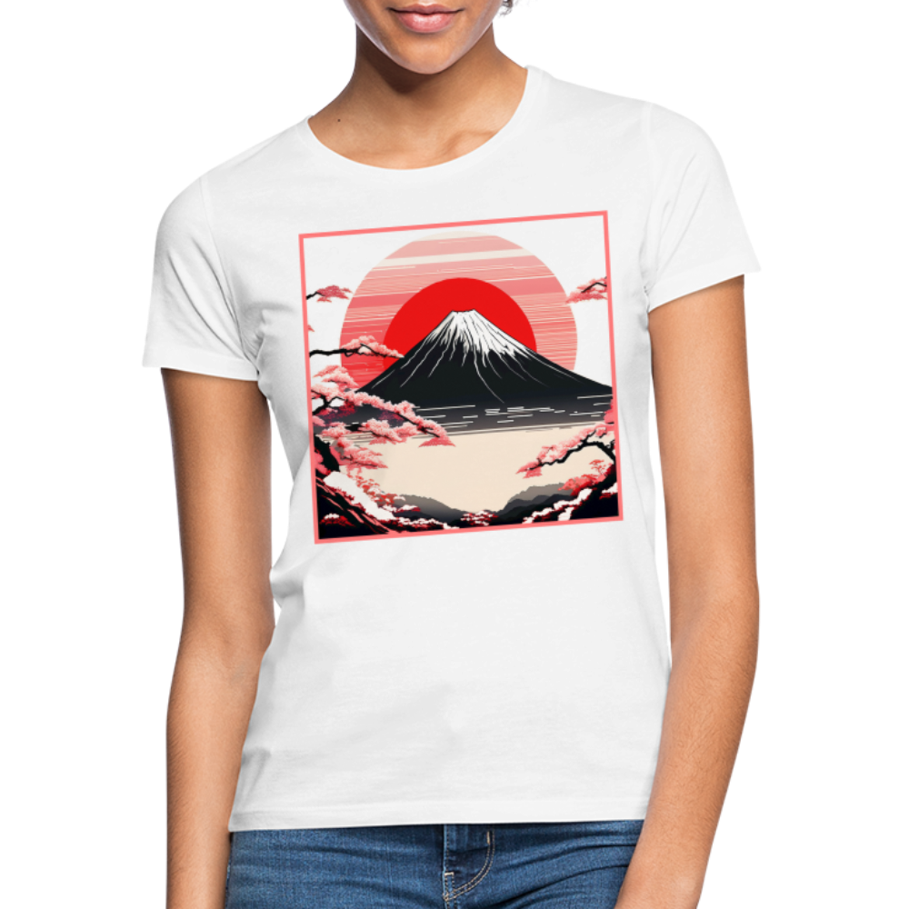T-Shirt Ladies Japan "Fuji" - Weiß