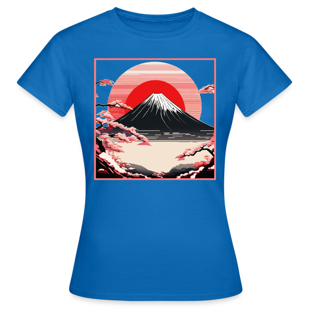 T-Shirt Ladies Japan "Fuji" - Royalblau
