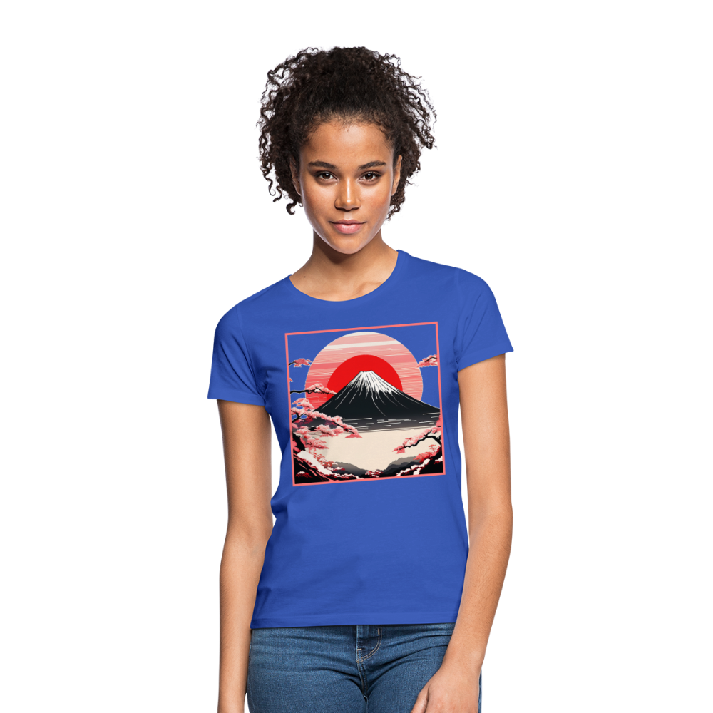 T-Shirt Ladies Japan "Fuji" - Royalblau