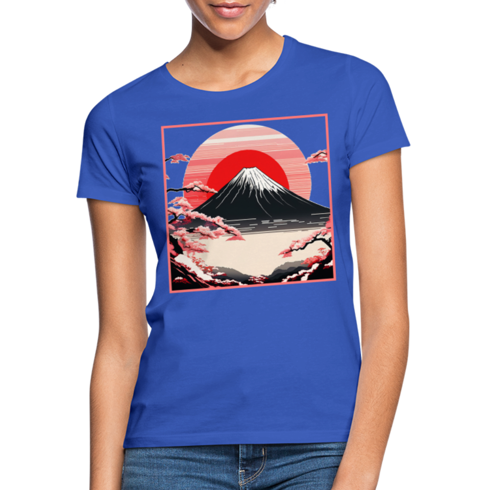 T-Shirt Ladies Japan "Fuji" - Royalblau