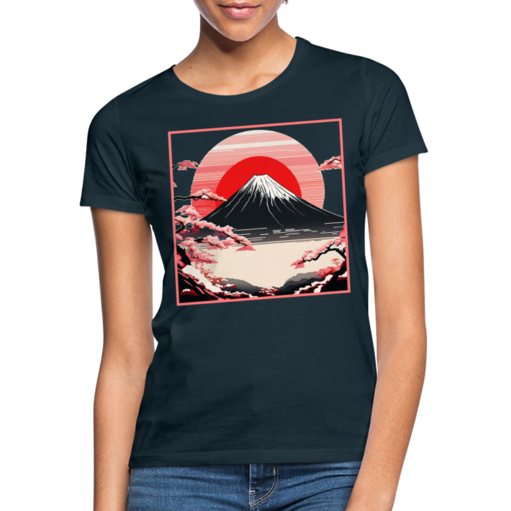 T-Shirt Ladies Japan "Fuji" - Navy