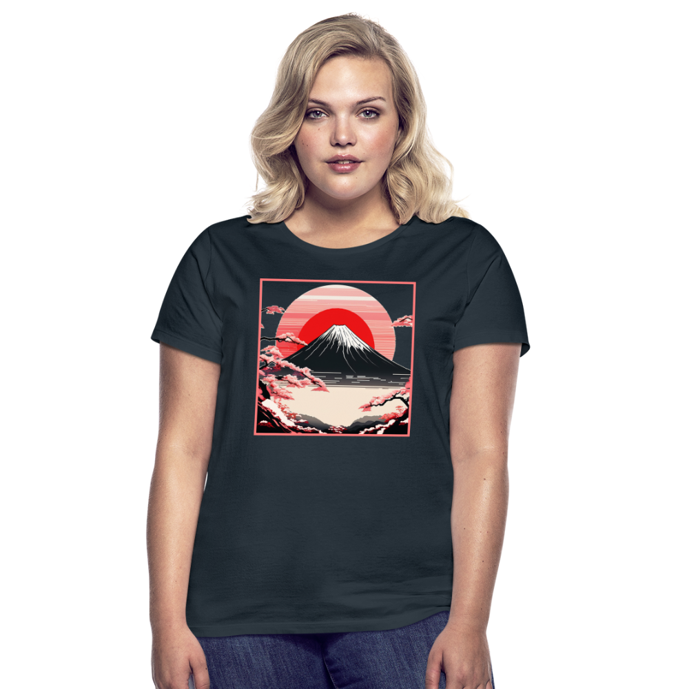 T-Shirt Ladies Japan "Fuji" - Navy