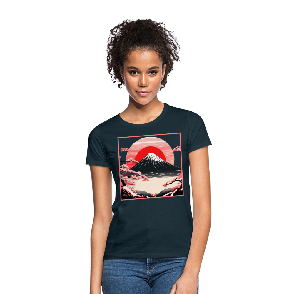 T-Shirt Ladies Japan "Fuji" - Navy