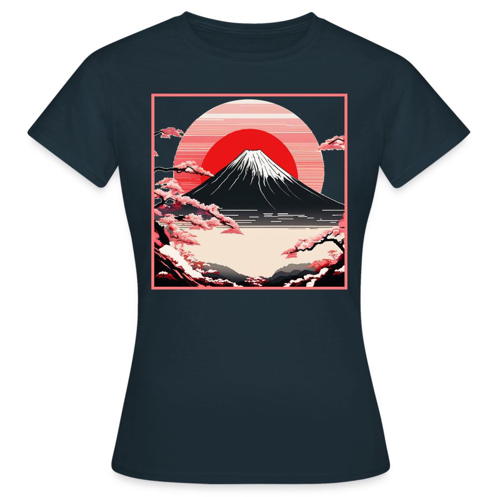 T-Shirt Ladies Japan "Fuji" - Navy
