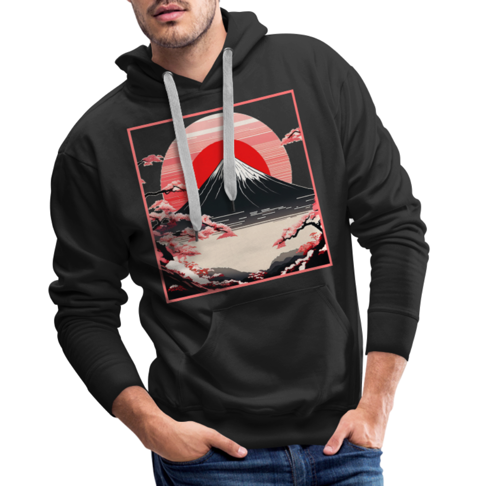 Hoodie Japan "Fuji" - Schwarz