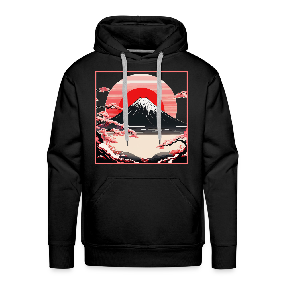 Hoodie Japan "Fuji" - Schwarz