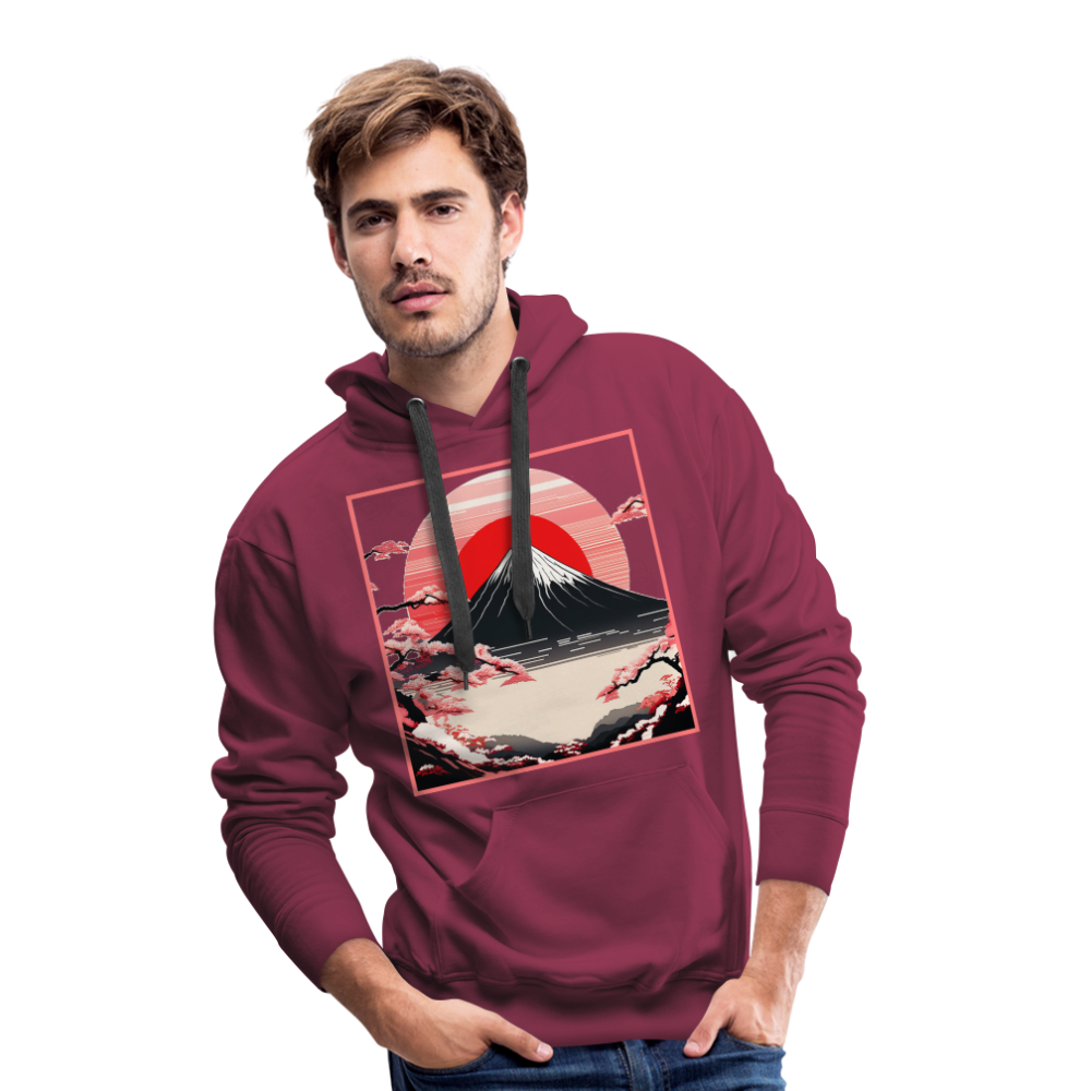 Hoodie Japan "Fuji" - Bordeaux