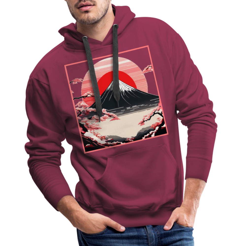 Hoodie Japan "Fuji" - Bordeaux