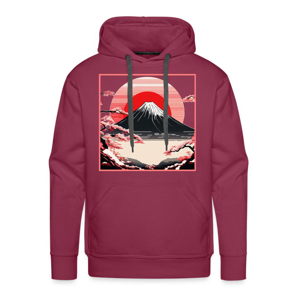 Hoodie Japan "Fuji" - Bordeaux