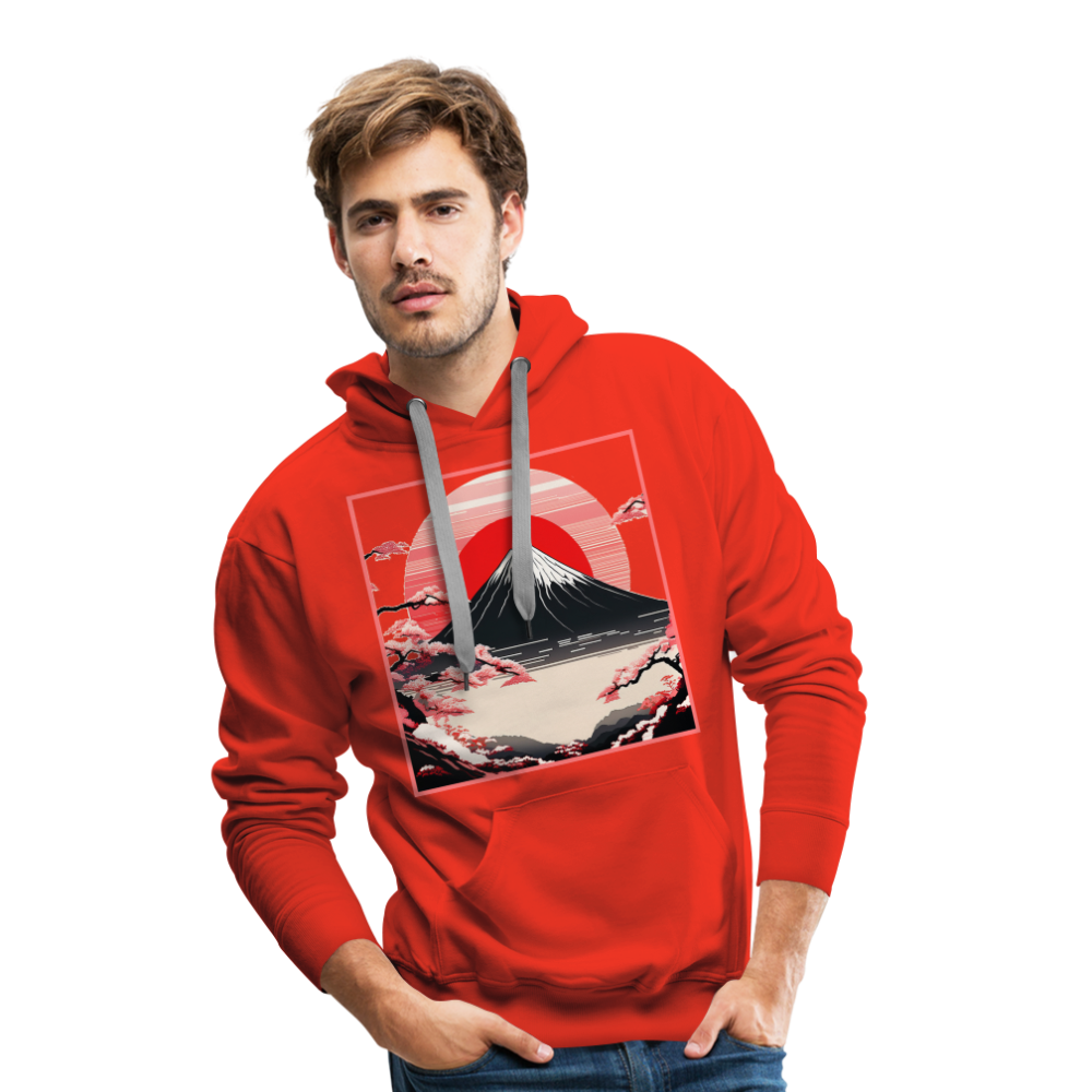 Hoodie Japan "Fuji" - Rot