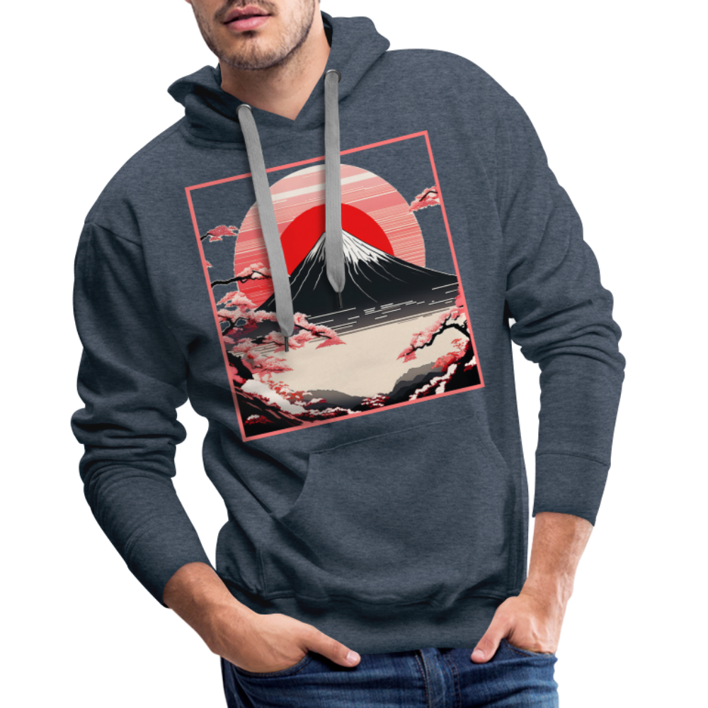 Hoodie Japan "Fuji" - Jeansblau