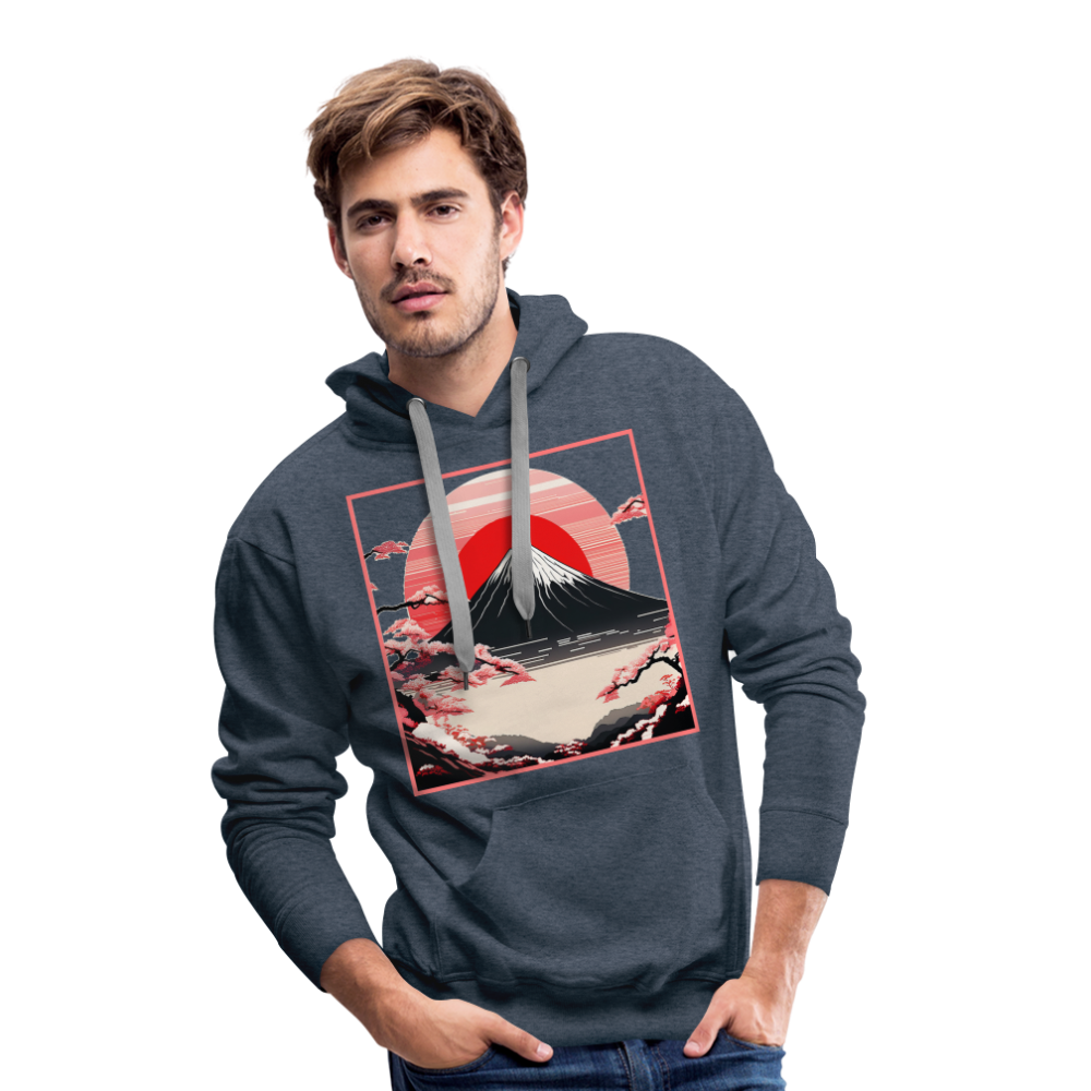 Hoodie Japan "Fuji" - Jeansblau