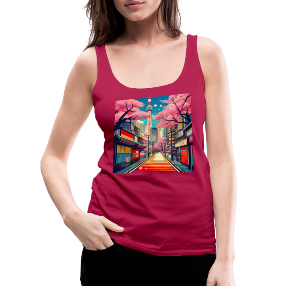 Tanktop Ladies Japan "Tokyo" - dunkles Pink