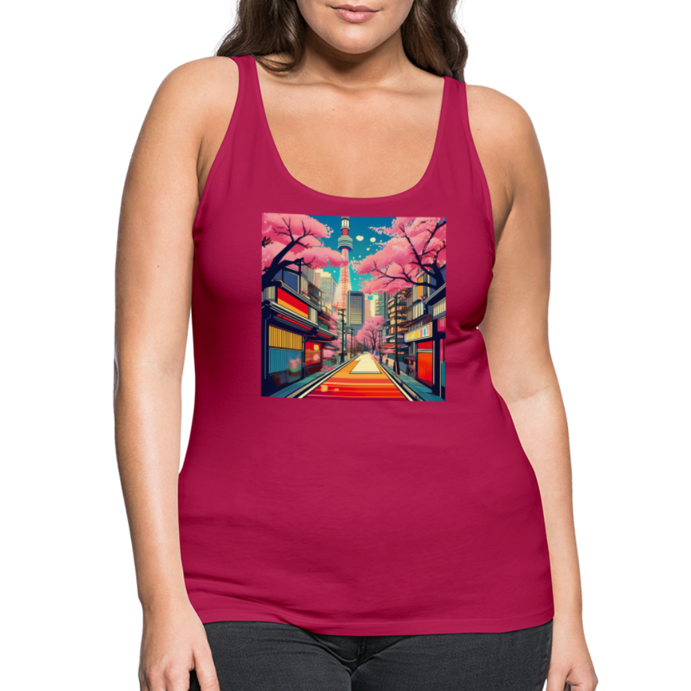Tanktop Ladies Japan "Tokyo" - dunkles Pink