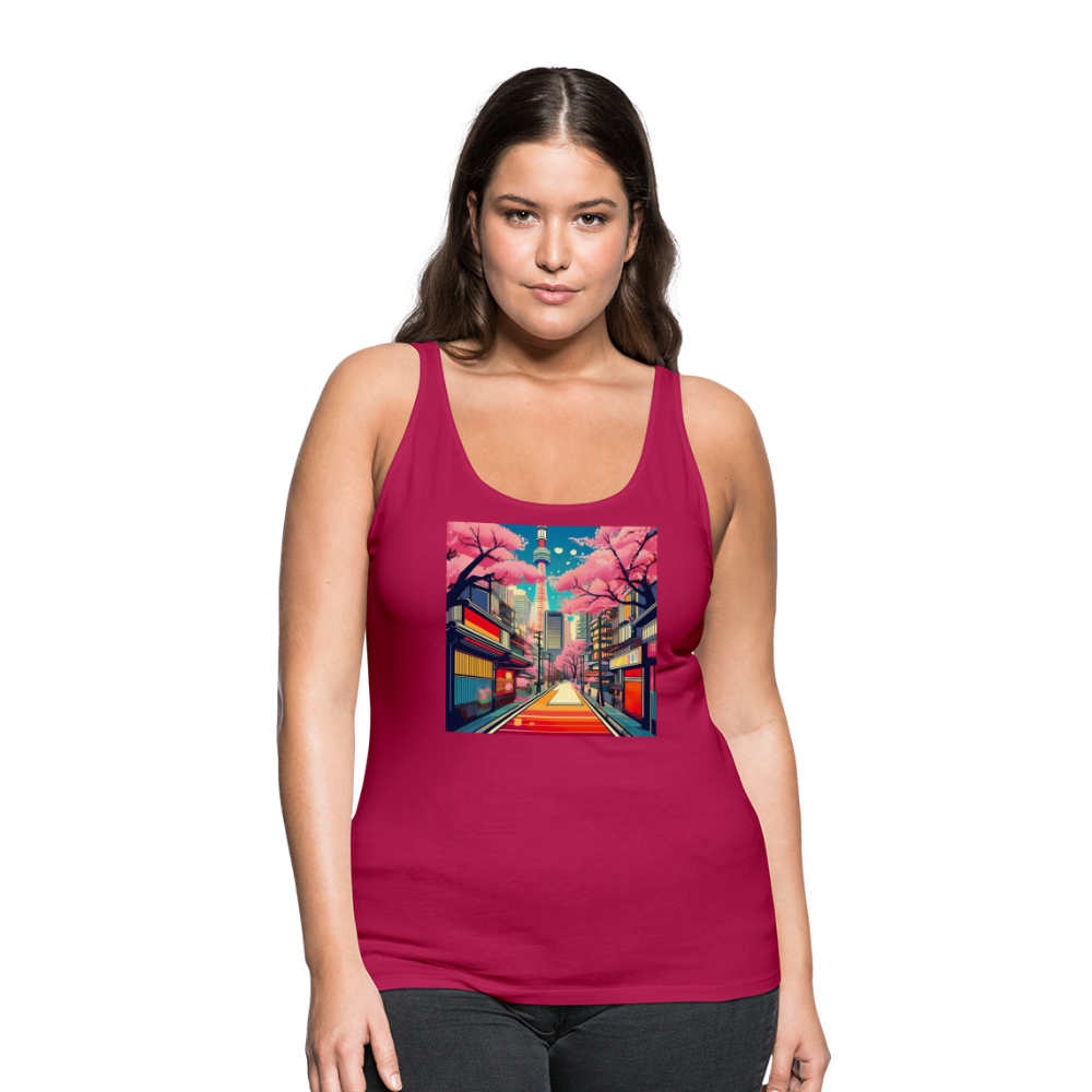 Tanktop Ladies Japan "Tokyo" - dunkles Pink