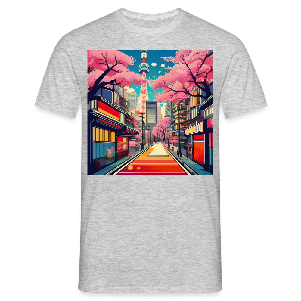 T-Shirt Japan "Tokyo" - Grau meliert