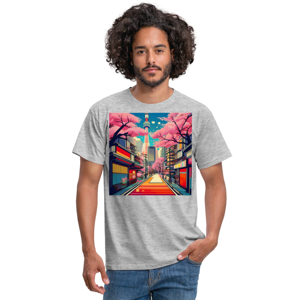 T-Shirt Japan "Tokyo" - Grau meliert